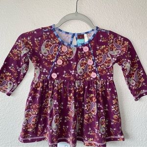 Matilda Jane Tunic Top Character Counts Piper Peasant Floral Paisley